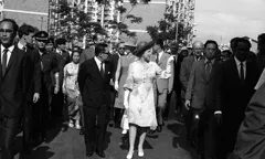 Queen Elizabeth II visits Blk…
